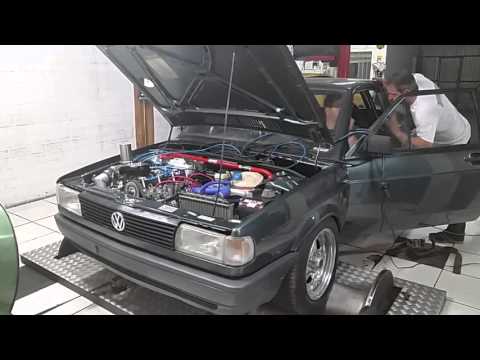 Gol DT-C 115 no dinamometro 416cv no carburado...  deu até tremedeira! !!