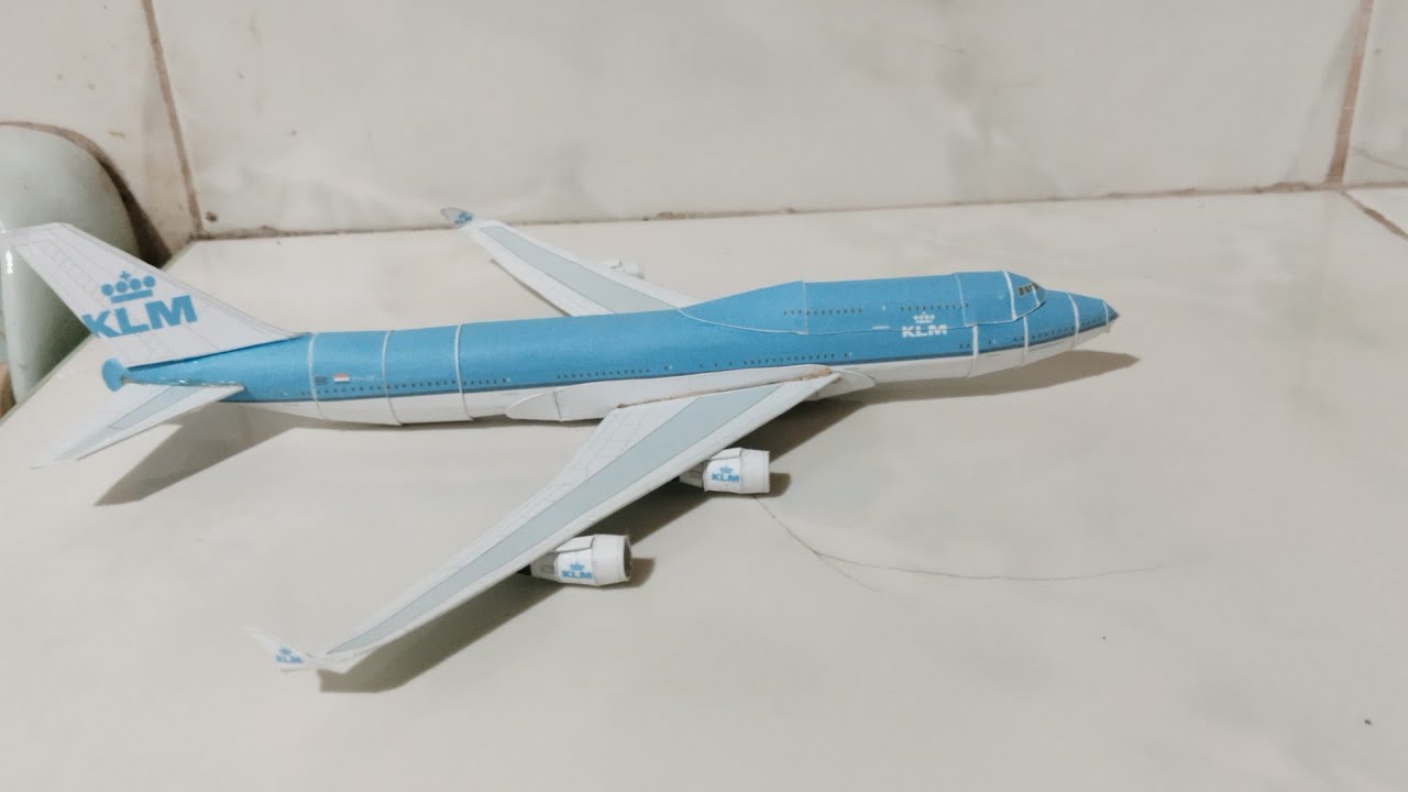 KLM Royal Dutch Airlines B747-400 (PH-BFL) Papercraft Model 🇳🇱