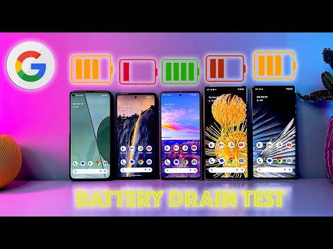 2023 Google Pixel Battery Drain Test | 5a vs 6a vs 7 vs 6 Pro vs Pixel 7 Pro | Surprising Results!