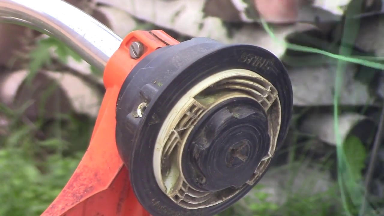 Триммер Stihl FS 55 Мотокоса Замена углового редуктора - YouTube