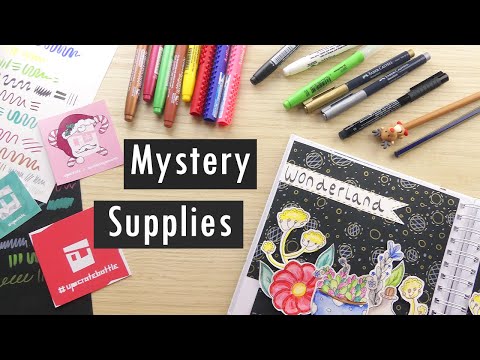 Creating an Art Journal Page With Mystery Supplies: Upcrate Subscription Box Unboxing