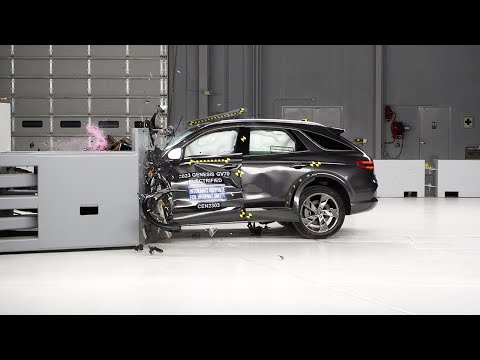 Genesis Electrified GV70 краш-тест IIHS с малым перекрытием со стороны водителя