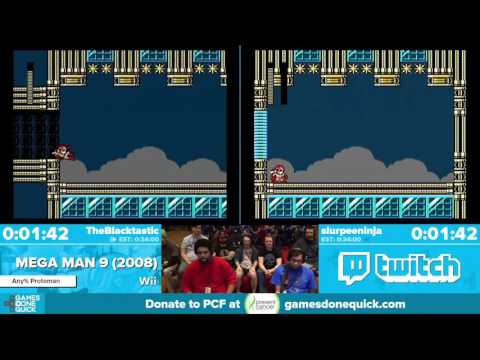 Mega Man 9 by slurpeeninja, TheBlacktastic in 32:29 - Awesome Games Done Quick 2016 - Part 135