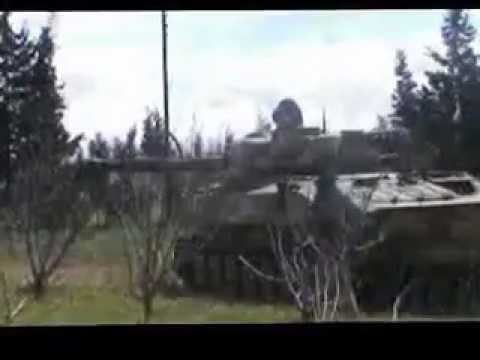 استهداف تحصينات قوات النظام في مساكن الضبعة في ريف حمص بواسطة عربة فوزديكا من قبل كتيبة الشهيد ضياء جمول