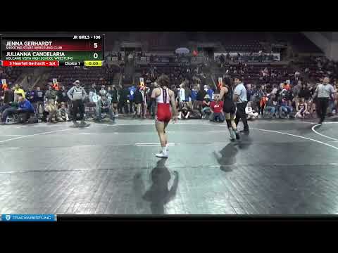 106 Lbs Cons. Round 2 - Julianna Candelaria, Volcano Vista High School Wrestling Vs Jenna Gerhardt