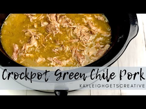 Crockpot Green Chile Pork Recipe Video