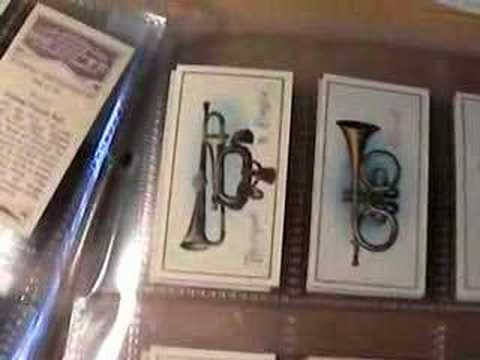 Old and Ethnic Musical Instruments on Cigarettes Cards, 1934