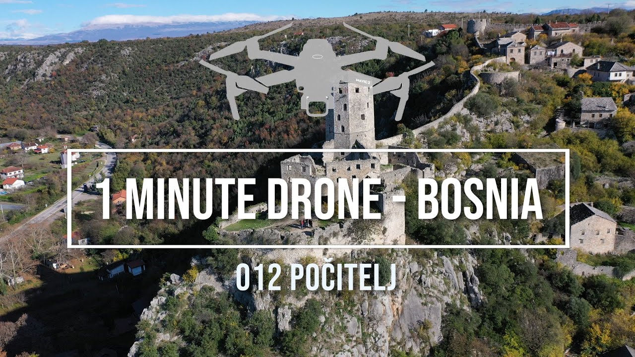 1 Minute Drone Bosnia 012, Počitelj