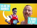 TRAINING With A SUB 15MIN 5K Runner For The Day EXHAUSTED