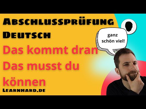 Abschlussprüfung Deutsch - das kommt dran - das musst du wissen