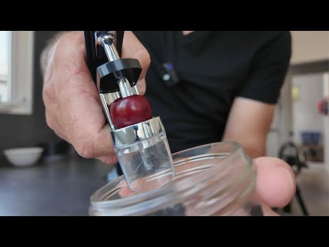 See How the OXO Good Grips Cherry Pitter Really Works