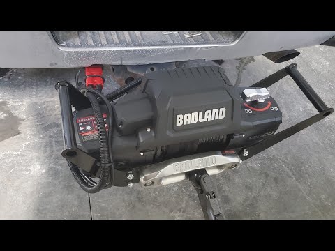 badland 12k winch reciever hitch mount