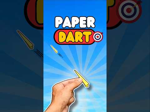 Viral Paper Dart Trick 🎯💯 #shorts #tricks