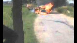 preview picture of video 'near kallar seydan,Rawalpindi Pakistan. My vw beetle foxy on fire'