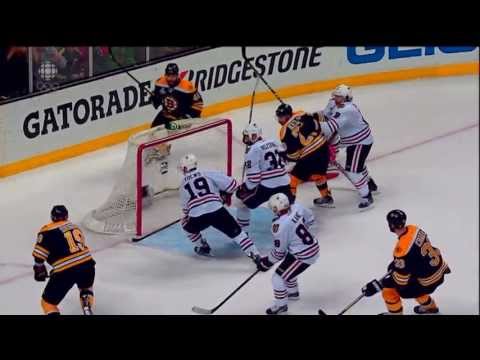 Chris Kelly hits the post and the Goal Horn goes Off June 19 2013 HD Game 4 Stanley Cup Finals