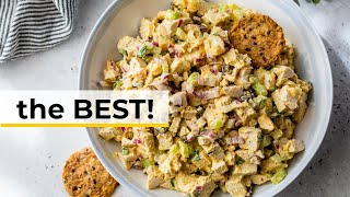 Protein-Packed CURRY CHICKEN SALAD with Greek Yogurt | easy, healthy lunch idea!