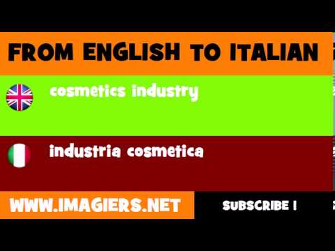How to say cosmetics industry in Italian