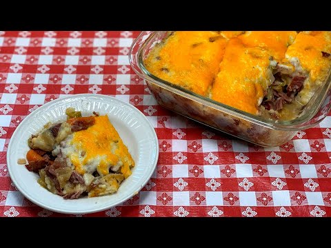 CORNED BEEF AND CABBAGE BAKE!! LEFTOVER MAKEOVER!!