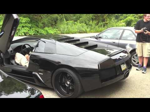 Heavily Modified Murcielago-Darth Vader Awakens LOUD Revs