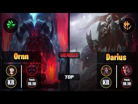 Sword ORNN (Top) [Grasp of the Undying] VS DARIUS - Grandmaster KR Patch 10.10