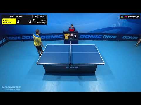 10:45 Valerii Tatarynov - Serhii Cherniavskyi 26.07.2023 TT Euro.Cup Ukraine Star. Table 3