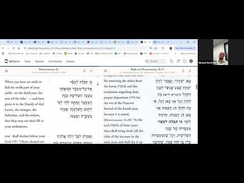 Rashi Ki Tavo 5785 — the confession of tithes #rashi