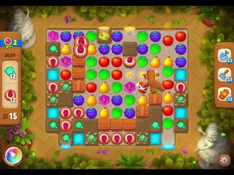 GardenScapes Level 3609 no boosters (23 moves)