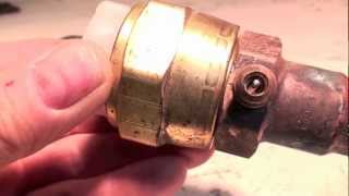 how to stop leaks from air conditioner valves and caps