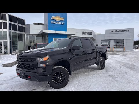 2024 Chevrolet Silverado 1500 in Black for sale at Boyer Chevrolet Lindsay Ltd. in Lindsay, ON