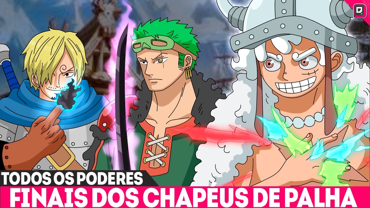 O ÁPICE DE PODER! TODOS OS PODERES FINAIS DOS CHAPÉUS DE PALHA EM ELBAPH  - ONE PIECE