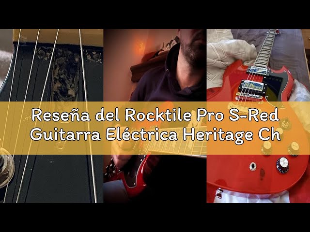 Vídeo relacionado con Rocktile Pro S-Red Guitarra Eléctrica Heritage Cherry