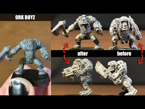 Make Better Ork Boyz for Warhammer 40K - Miniature Orks Kitbash & Conversion - KITBASHA