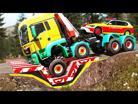 Cars vs Upside Down Speed Bumps #98 | BeamNG.DRIVE