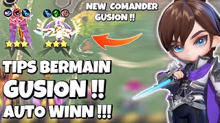 Download lagu TIPS BERMAIN COMMANDER GUSION !! AUTO WINN !! MAGIC CHESS GOGO mp3
