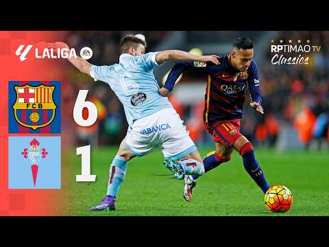 Barcelona 6 x 1 Celta de Vigo ● La Liga 15/16 Extended Goals & Highlights HD