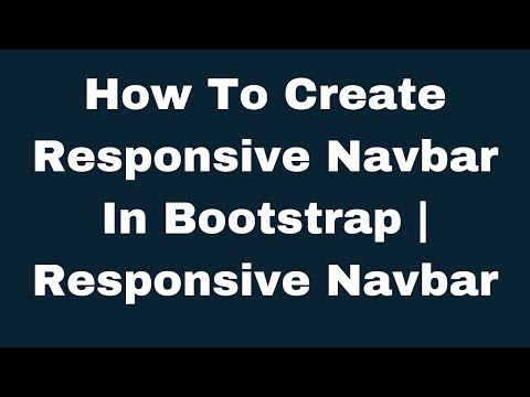 How To Create Responsive Navbar In Bootstrap   Responsive Navbar