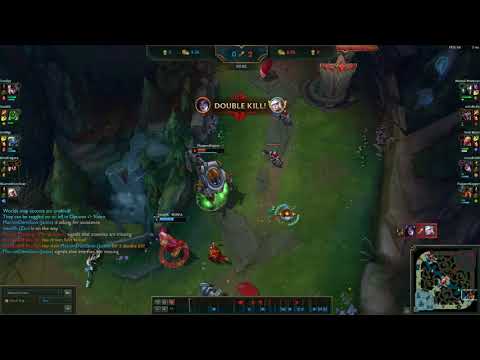 Zac LVL 3 Bot gank, how it should not be ...