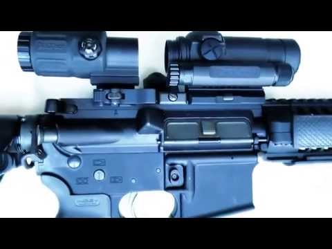 Integrated CompM4S G33 STS and Dueck Defense RTS Iron Sights