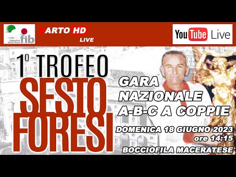 1° Trofeo Sesto Foresi - Gara Nazionale A-B-C a coppia - Macerata