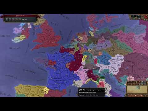 EU4 - France BBB (big blue blob) achievement with 15 years to spare!