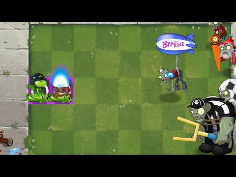 Can New Mega Gatling Pea at Lvl Max defeat to All Sportzball Zombies Level 100?