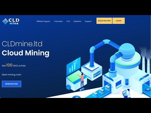 Без вложений  CLDmine ltd, Cloud Mining Бонус 100 Gh s, вывод от 1$