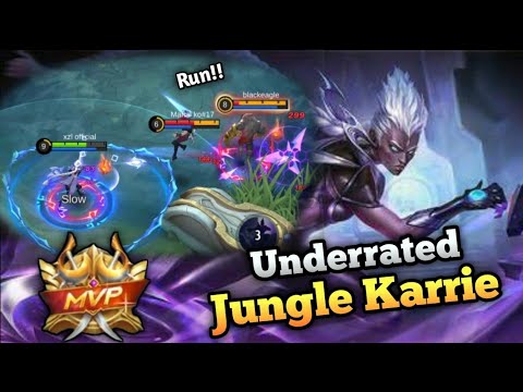 Karrie "The UNDERRATED JUNGLER" | Karrie Best Build 2022 | MLBB