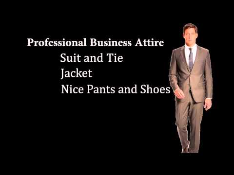 Professional Business Attire Video