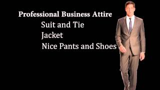 Professional Business Attire Video