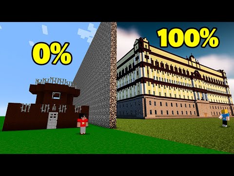 PRISÃO 100% REALISTA contra PRISÃO 0% REALISTA no Minecraft!
