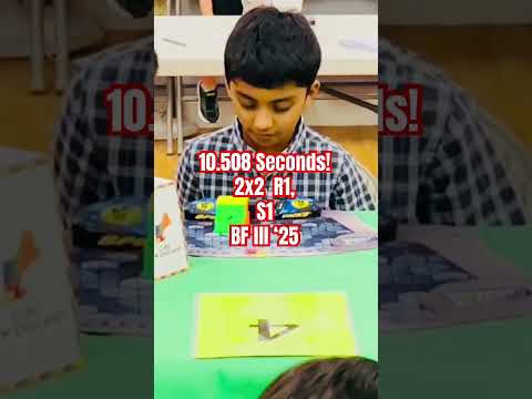 10.508 Seconds! 2x2 R1, S1 - BF lll &lsquo;25 #viral #fyp #cubing #cube #speedcubing#like #trending