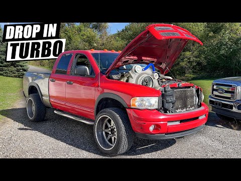 BEST CUMMINS DROP IN TURBO - 64mm STEALTH FIRST DRIVE