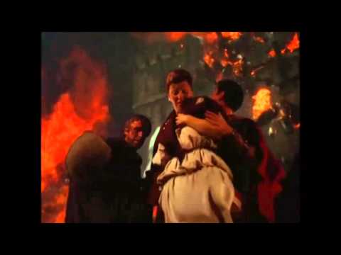Quo Vadis (movie 1951) - Marcus looking for Lygia in Rome on fire