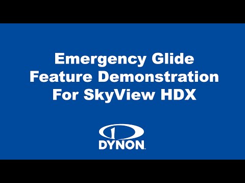 Emergency Glide Demonstration for Dynon's SkyView HDX